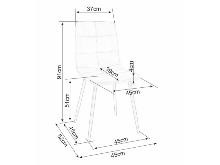 Kėdė IVO VELVET 3 Kėdė IVO VELVET 3