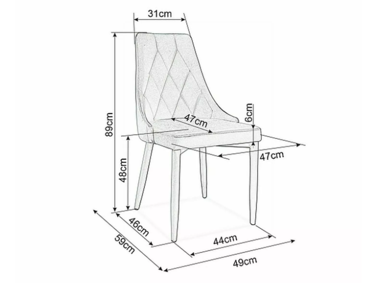 Kėdė TRIX B VELVET 6