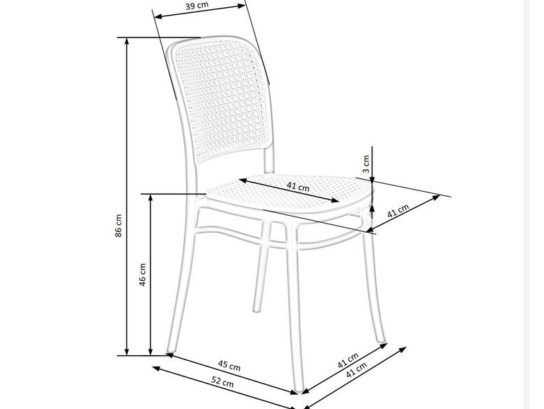 Lauko kėdė K-483 10 Lauko kėdė K-483 10