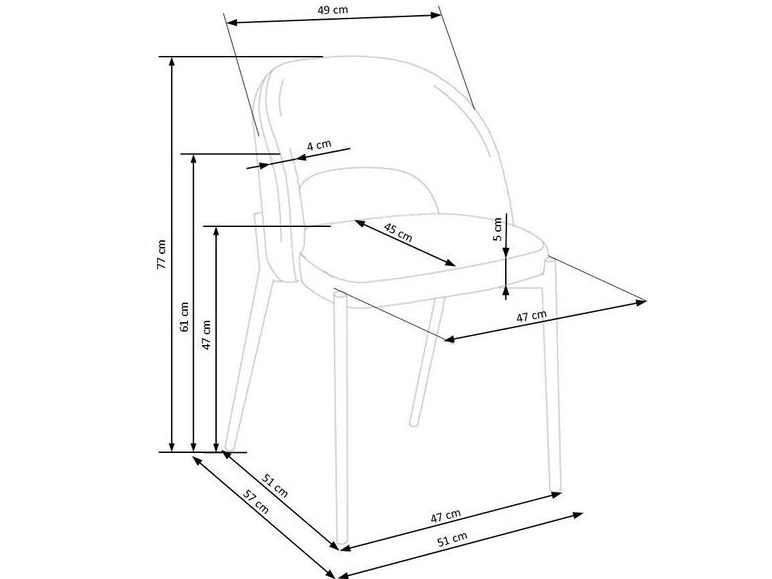 Kėdė K-455 6 Kėdė K-455 6