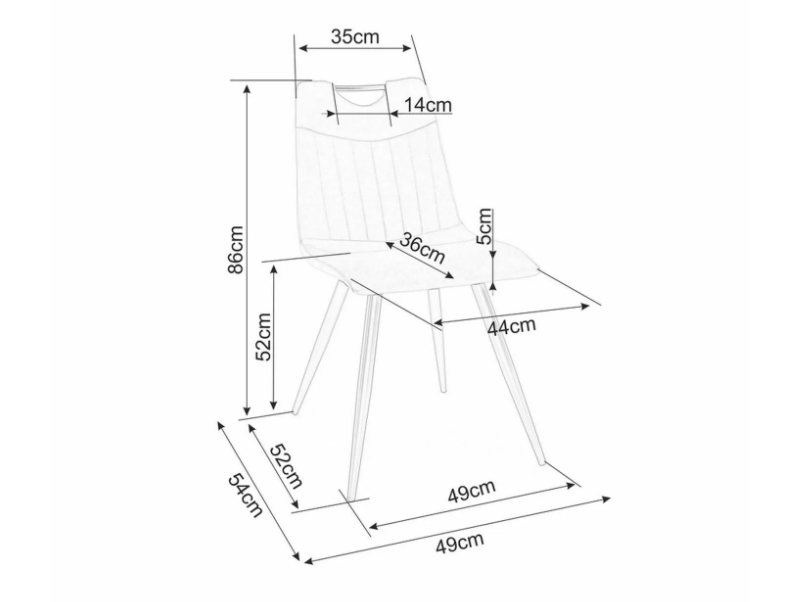Kėdė ORFE VELVET 2