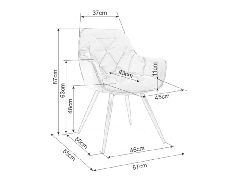 Kėdė CHERRY VELVET 11