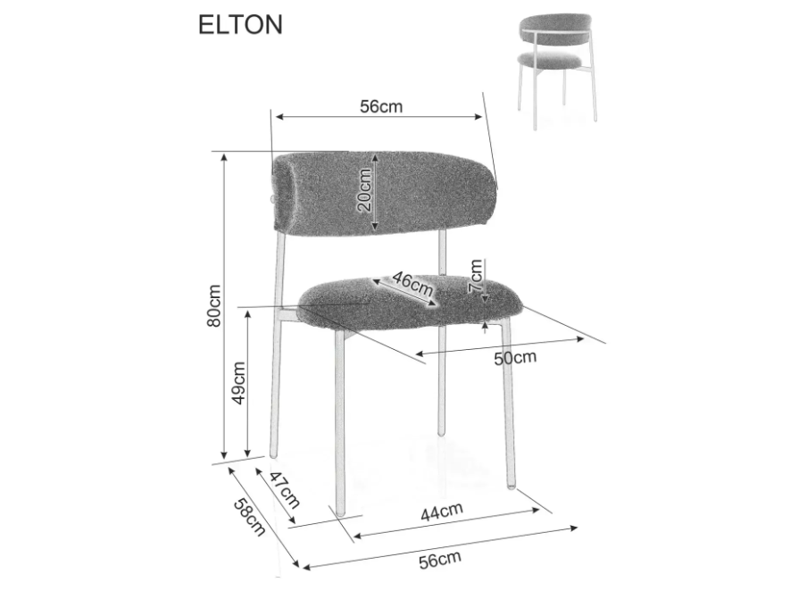 Kėdė ELTON RAVEN 7 Kėdė ELTON RAVEN 7