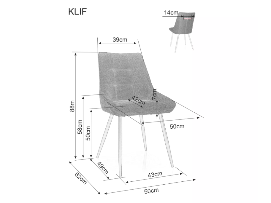 Kėdė KLIF BJORN 4 Kėdė KLIF BJORN 4