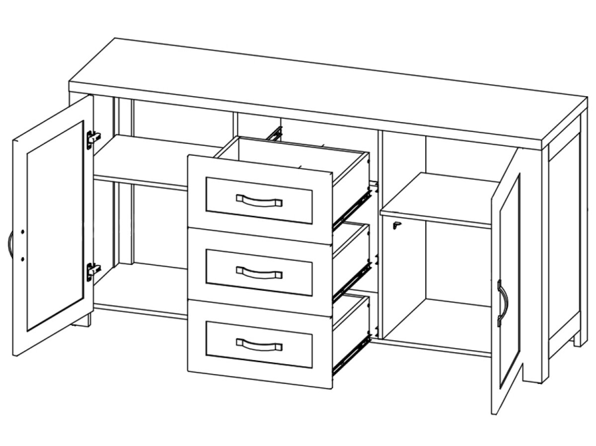 Komoda NEVADA K2D 4 Komoda NEVADA K2D 4