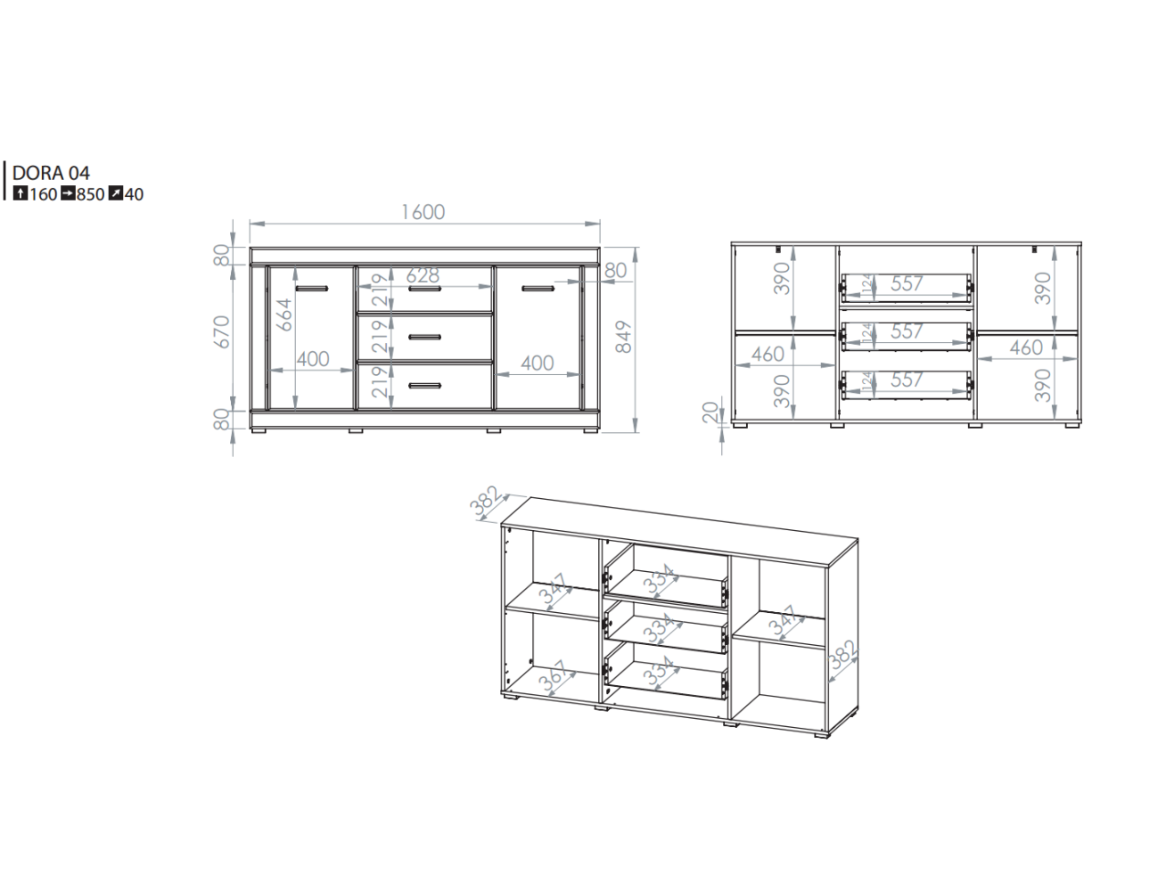 Komoda DORA 04 7 Komoda DORA 04 7