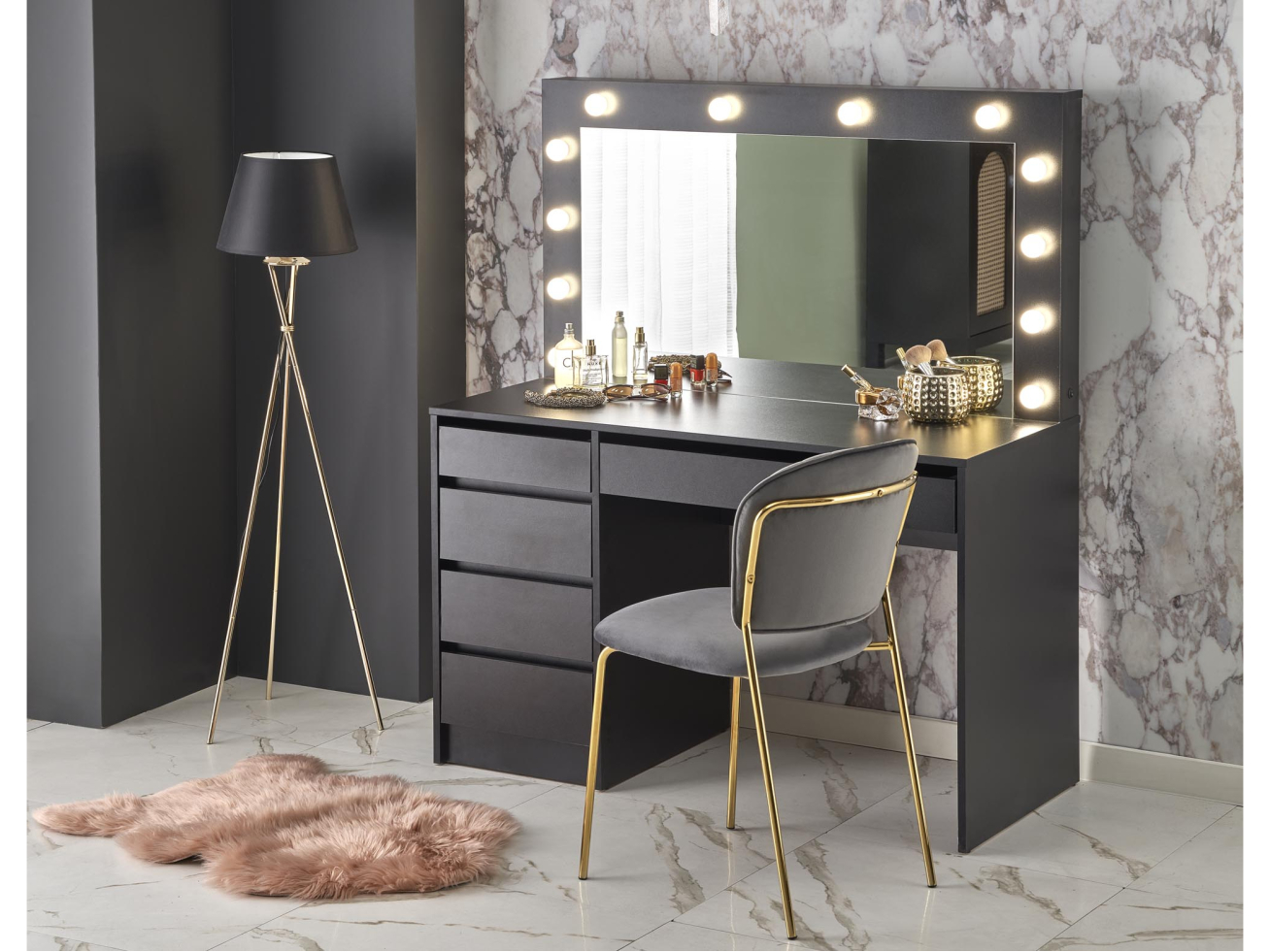 Kosmetinis staliukas HOLLYWOOD XL 9 Kosmetinis staliukas HOLLYWOOD XL 9