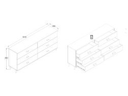 Komoda JOHN II REG 5