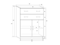 Komoda K-8052S2D