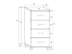 Komoda KN-4044S