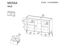 Komoda MOSSA MO06