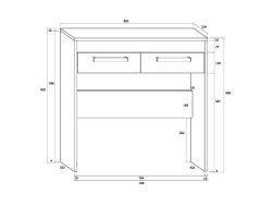 Kosmetinis staliukas MXS-42