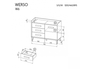 Komoda Werso W6