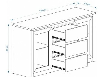 Komoda Montana K2D 1 Komoda Montana K2D 1