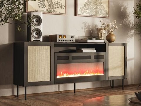 Komoda JUTA EF su elektriniu židiniu 2 Komoda JUTA EF su elektriniu židiniu 2