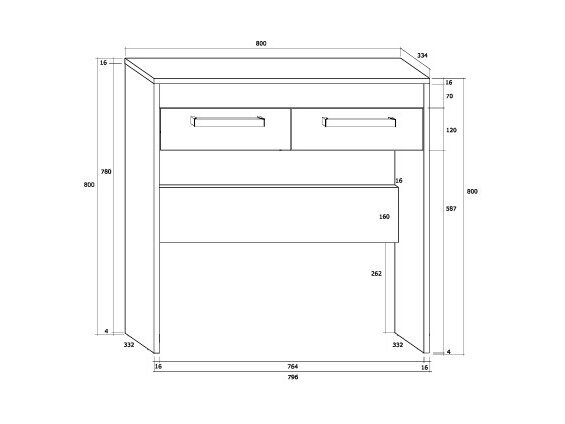 Kosmetinis staliukas MXS-42 5 Kosmetinis staliukas MXS-42 5
