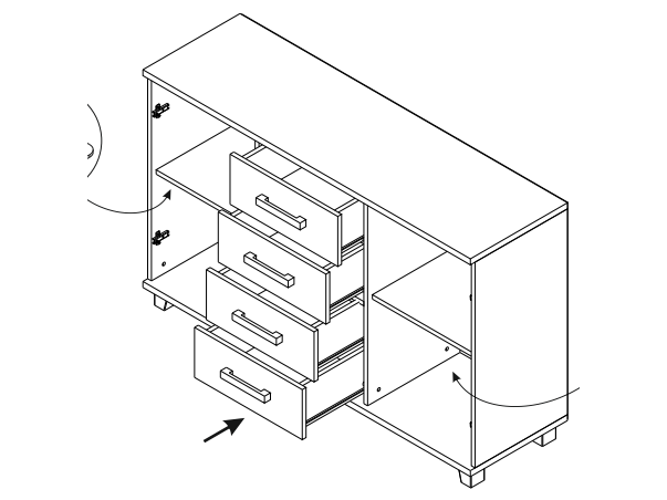 Komoda MAXIMUS M36 1