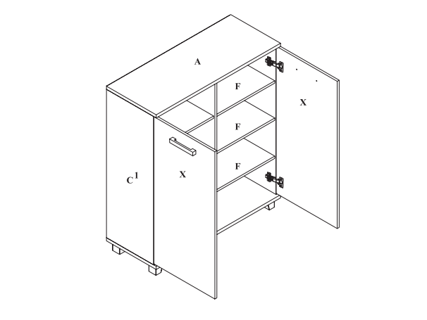 Komoda MAXIMUS M24 1