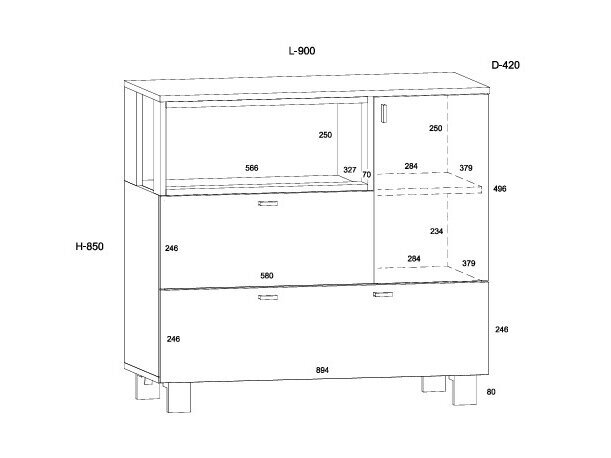 Komoda VEG-01 6 Komoda VEG-01 6