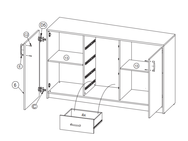 Komoda BAHLI 2 Komoda BAHLI 2