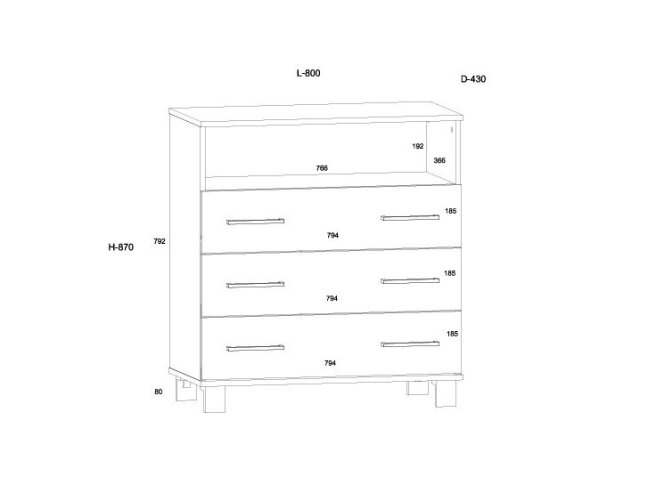 Komoda COO-03 6 Komoda COO-03 6
