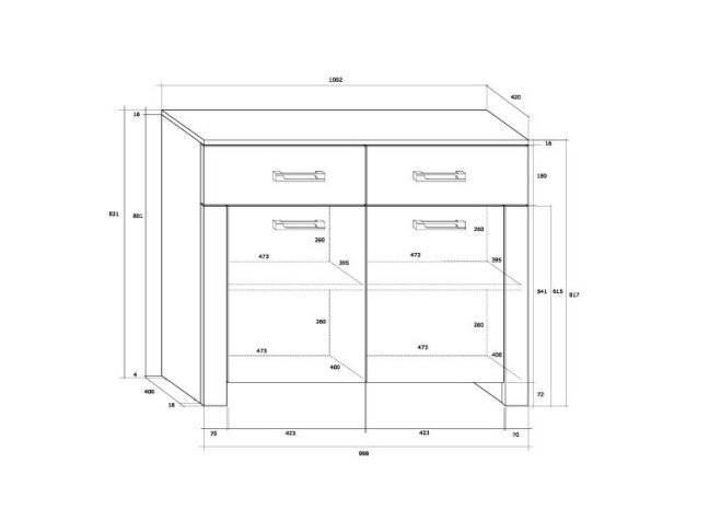 Komoda HUG-03 5 Komoda HUG-03 5