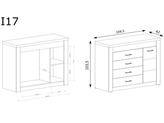 Komoda INDIANAPOLIS I17 1 Komoda INDIANAPOLIS I17 1