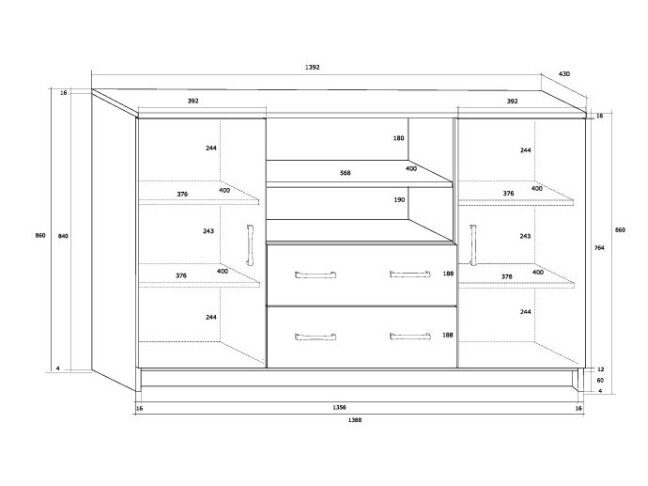 Komoda K-1442S2DW6 1 Komoda K-1442S2DW6 1