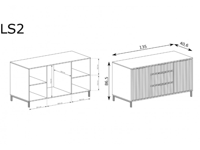 Komoda LINKASTYLE LS2 2 Komoda LINKASTYLE LS2 2