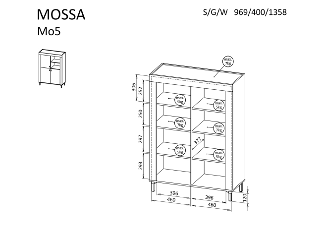 Komoda MOSSA MO5 2