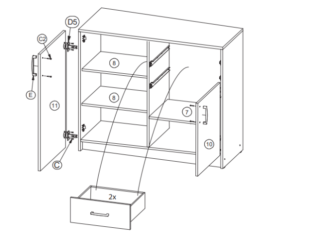 Komoda POSEJDON 1 Komoda POSEJDON 1