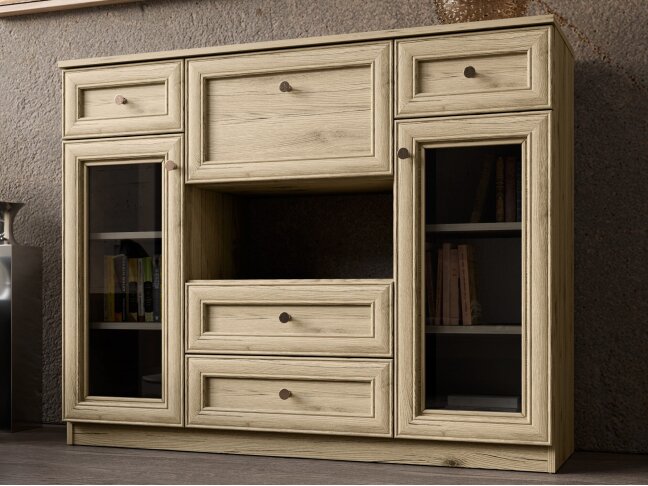 Komoda su vitrinom MBL 140-W