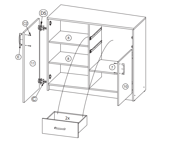 Komoda POSEJDON 1 Komoda POSEJDON 1