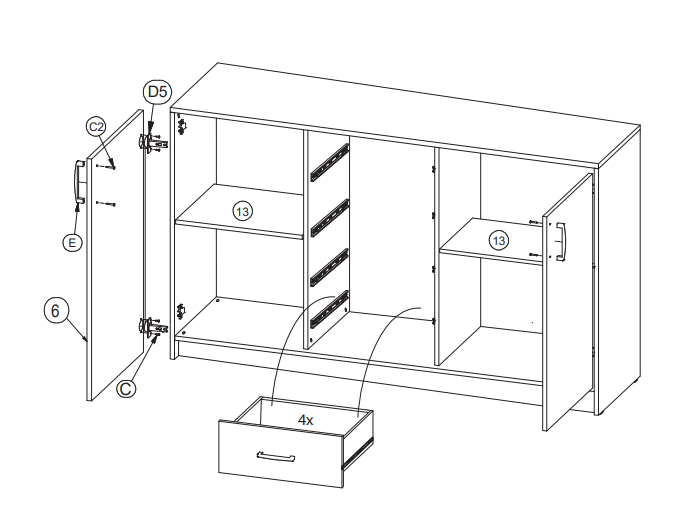 Komoda BAHLI 2 Komoda BAHLI 2