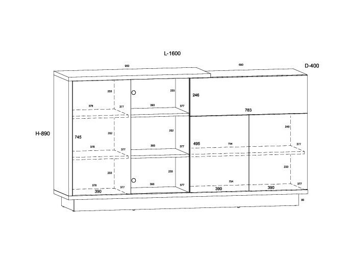 Komoda HYB-08 5 Komoda HYB-08 5