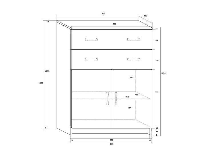 Komoda K-8052S2D 1 Komoda K-8052S2D 1
