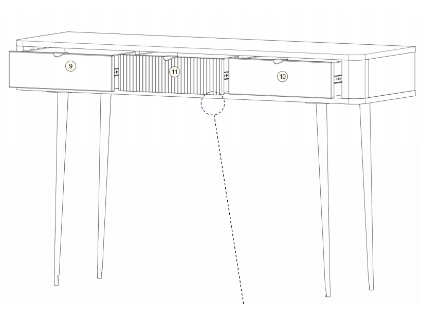 Kosmetinis staliukas MARLY 15 1