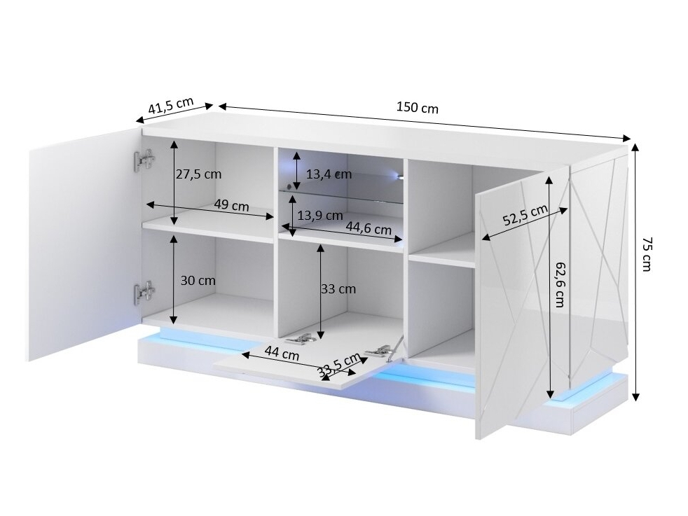 Komoda QIU 2D1K 4 Komoda QIU 2D1K 4
