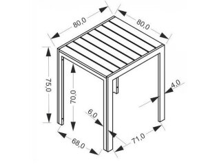 Lauko stalas FIERRO KW