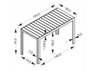 Lauko stalas FIERRO PR