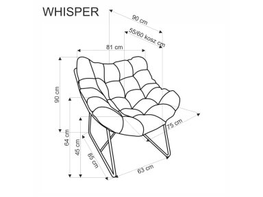 Lauko fotelis WHISPER Lauko fotelis WHISPER