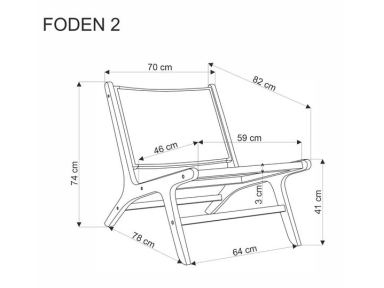 Lauko fotelis FODEN 2 Lauko fotelis FODEN 2