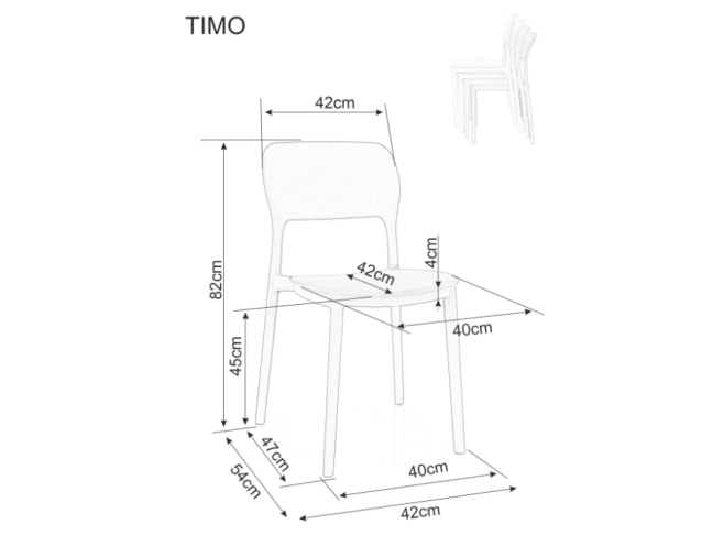 Lauko kėdė TIMO 6