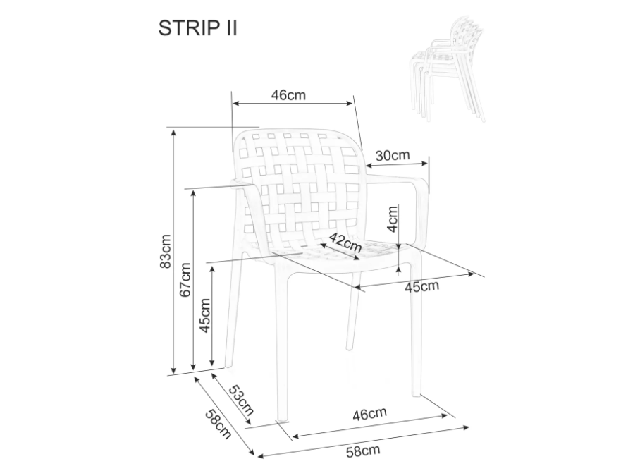 Lauko kėdė STRIP II 5