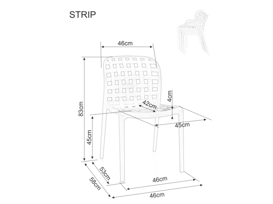 Lauko kėdė STRIP 6