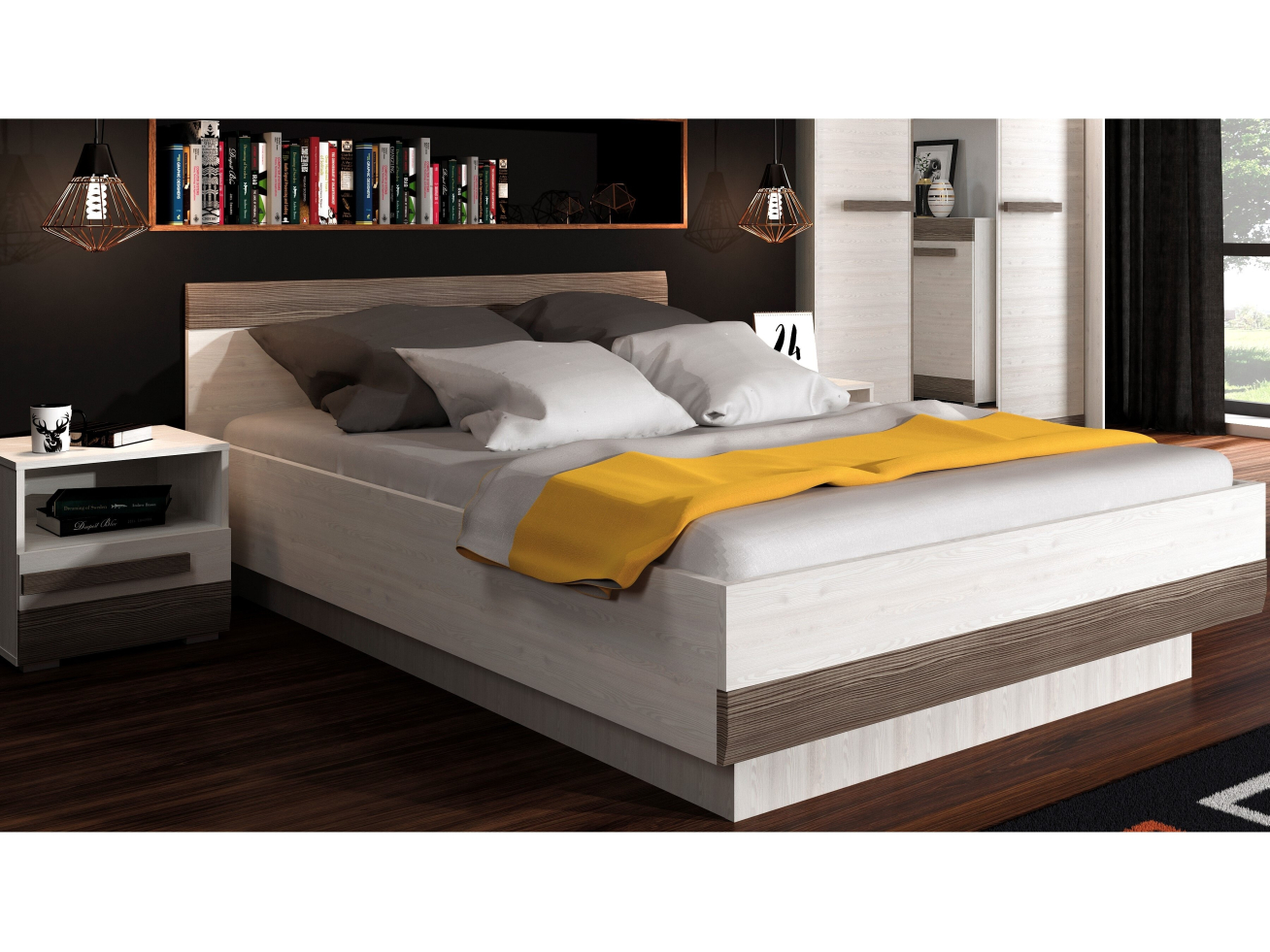 Jaunuolio lova su stalčiais BLANCO 1601 15