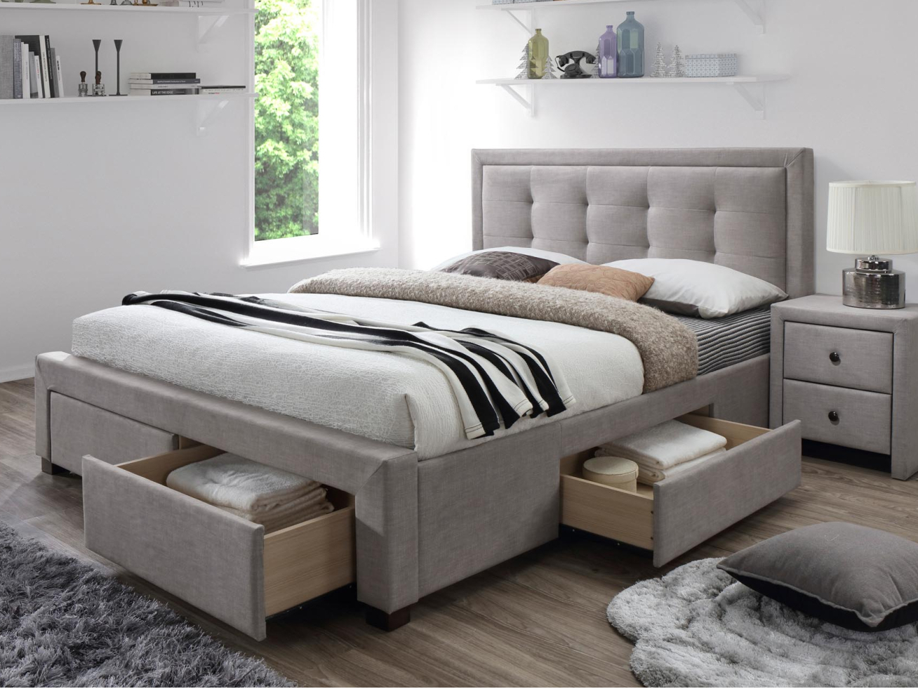 Lova su stalčiais EVORA 160