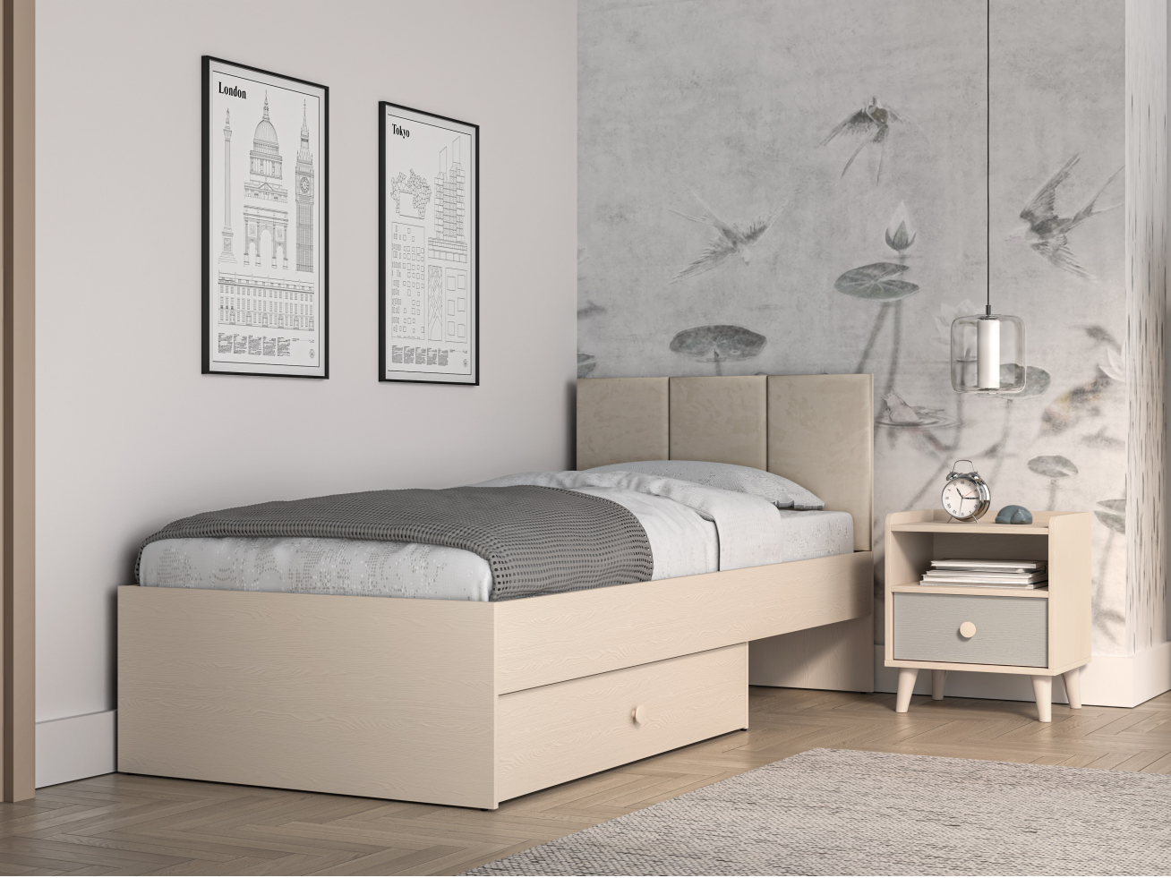 Jaunuolio lova su stalčiumi MEVEL 08 + WKL 1 Jaunuolio lova su stalčiumi MEVEL 08 + WKL 1