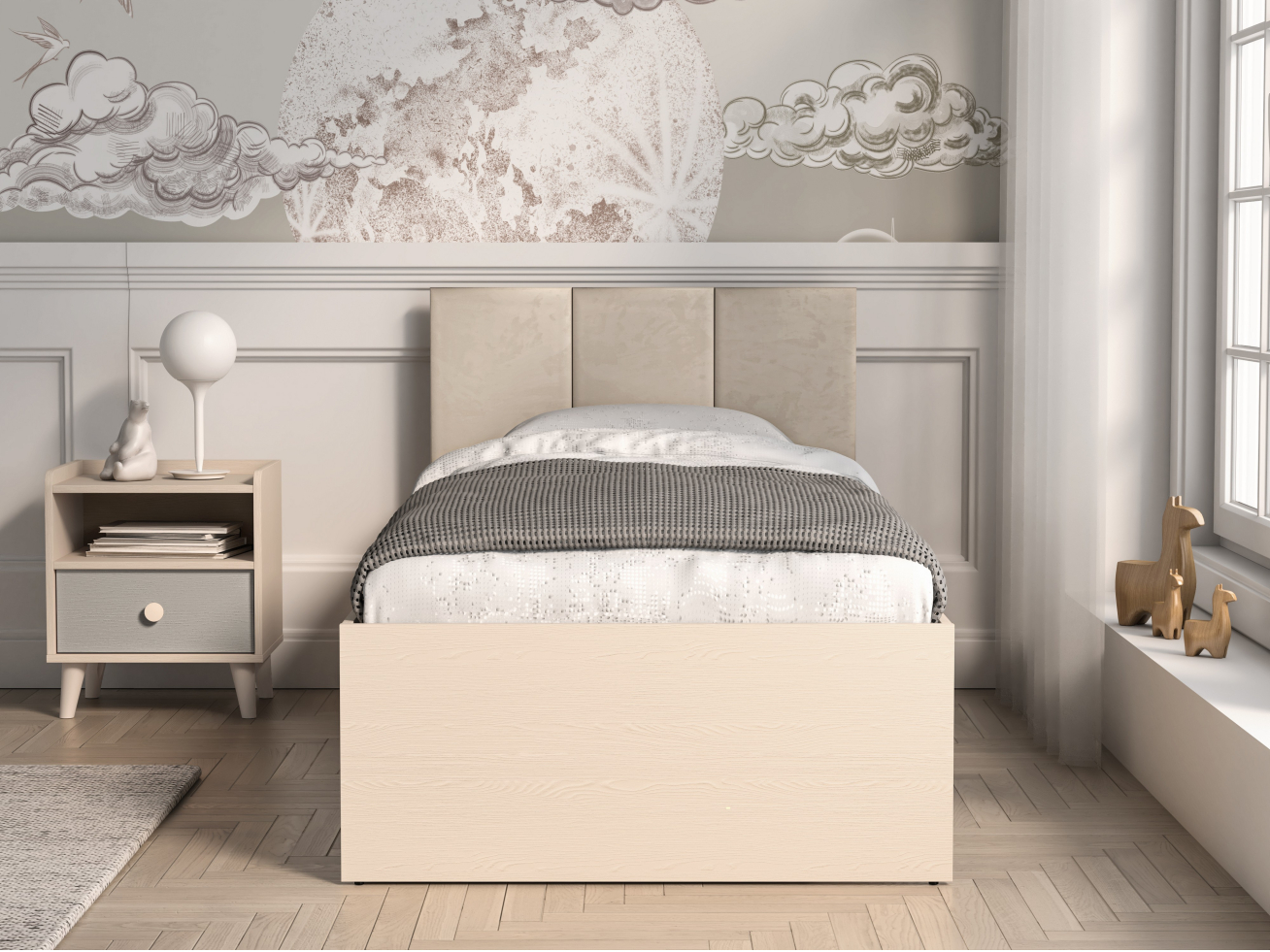 Jaunuolio lova su stalčiumi MEVEL 08 + WKL 3