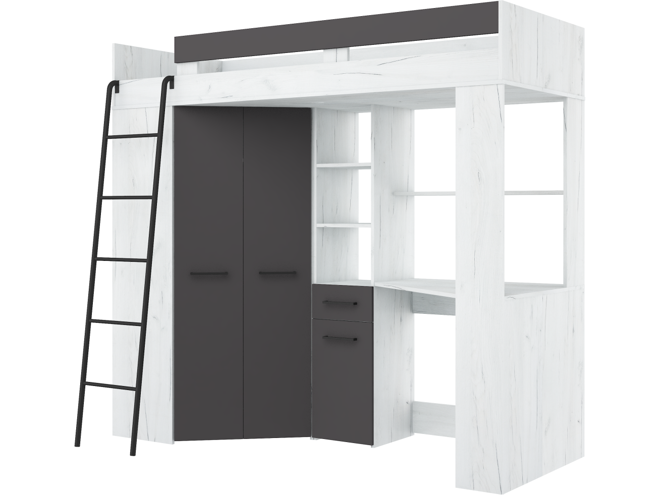 Lova su spinta ir rašomuoju stalu FLOOR